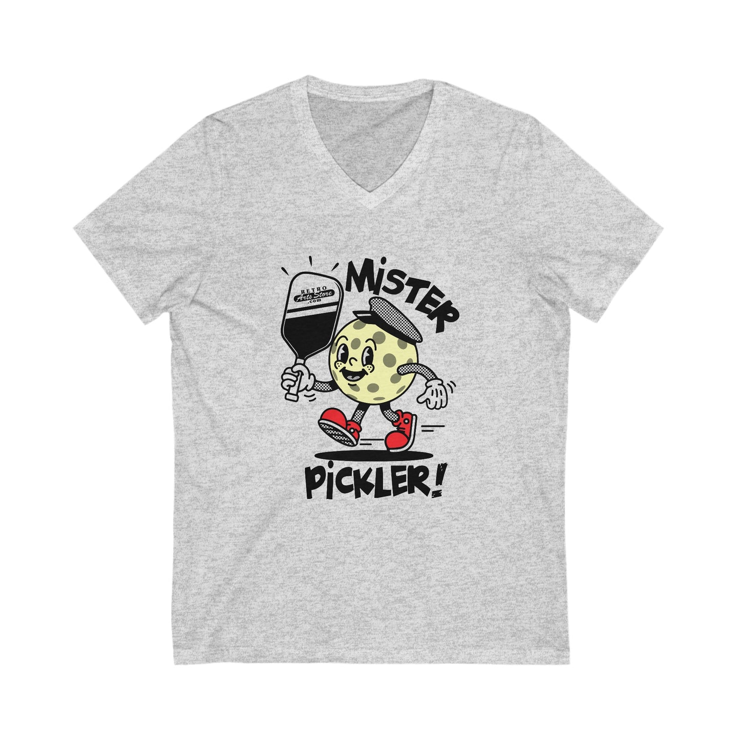 MR PICKLER Unisex Jersey Short Sleeve V-Neck Tee