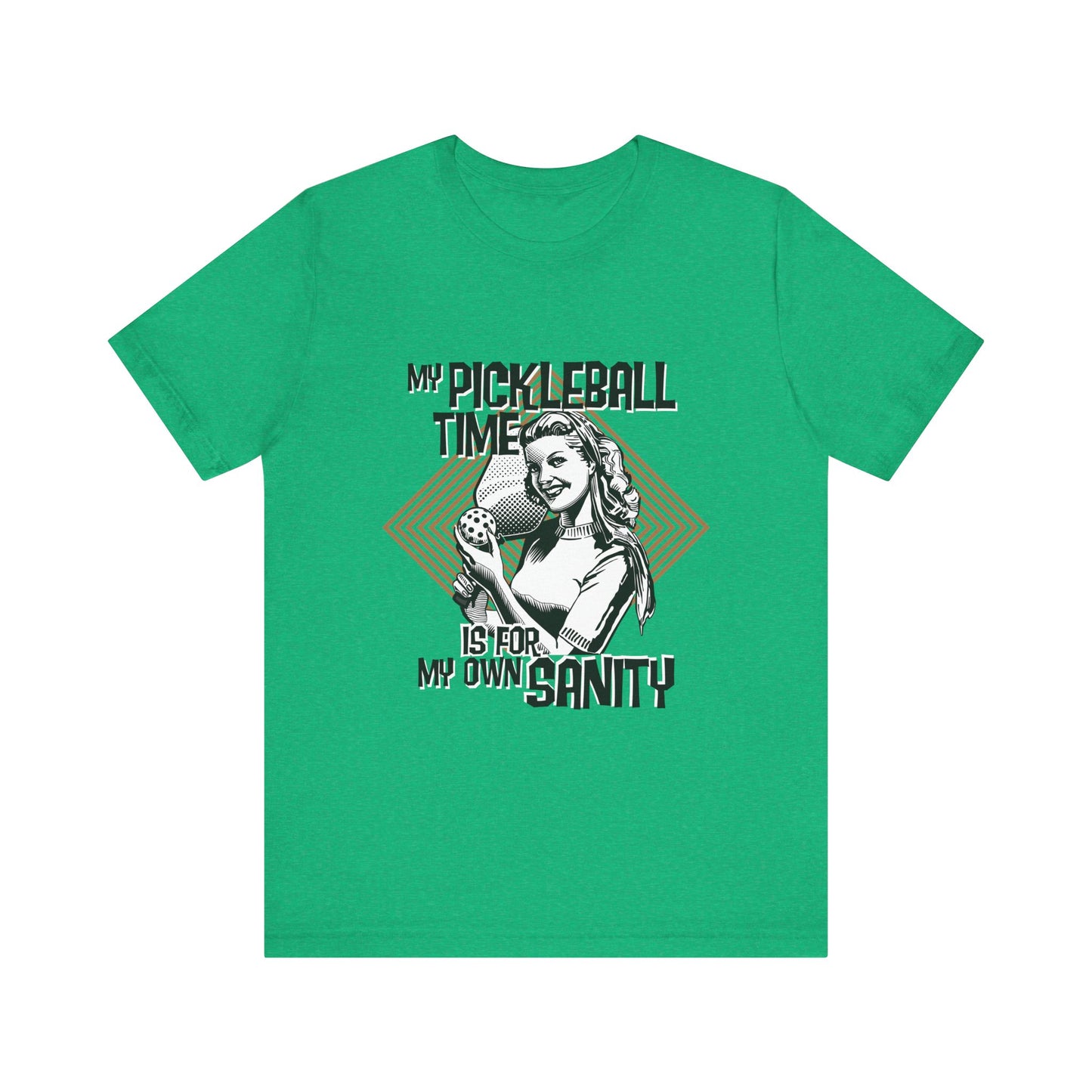 MY PICKLEBALL TIME IS FOR MY OWN SANITY Unisex Jersey Short Sleeve Tee