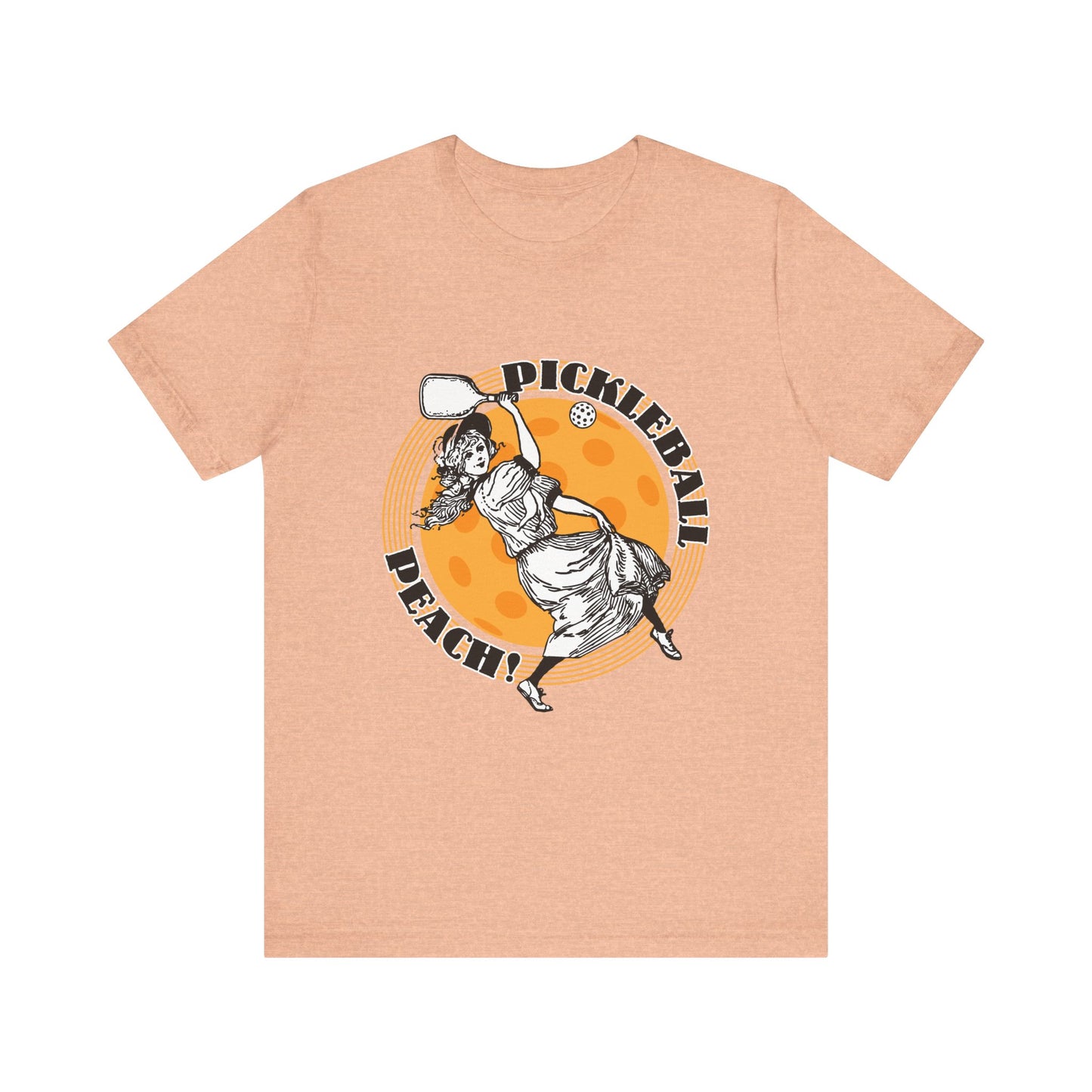 PICKLEBALL PEACH Unisex Jersey Short Sleeve Tee