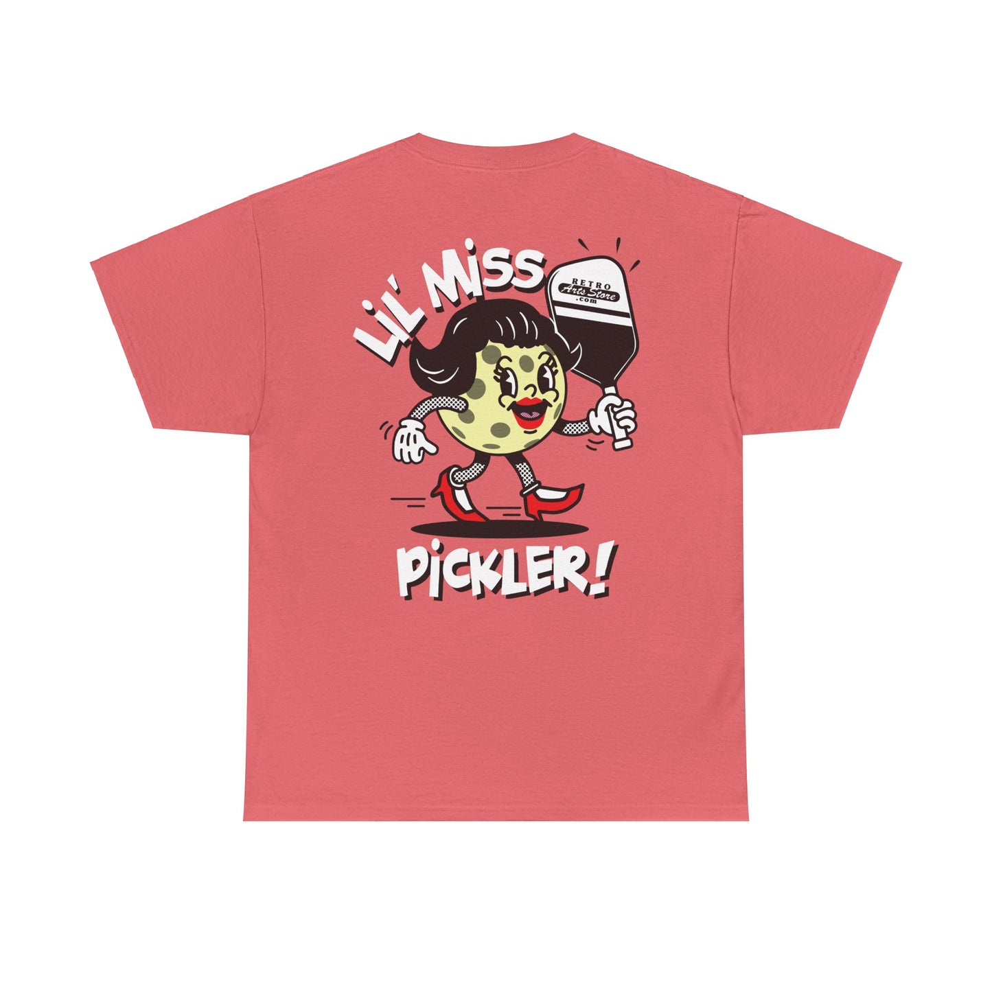 LIL MISS PICKLER   Unisex Heavy Cotton Tee Graphic On Back