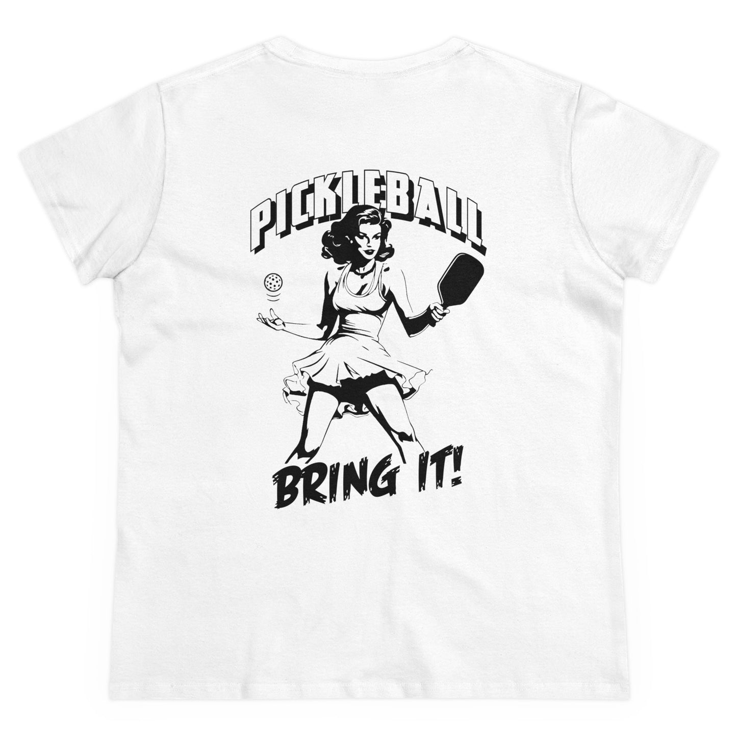 BRING IT Midweight Cotton Women's Tee Graphic on Back