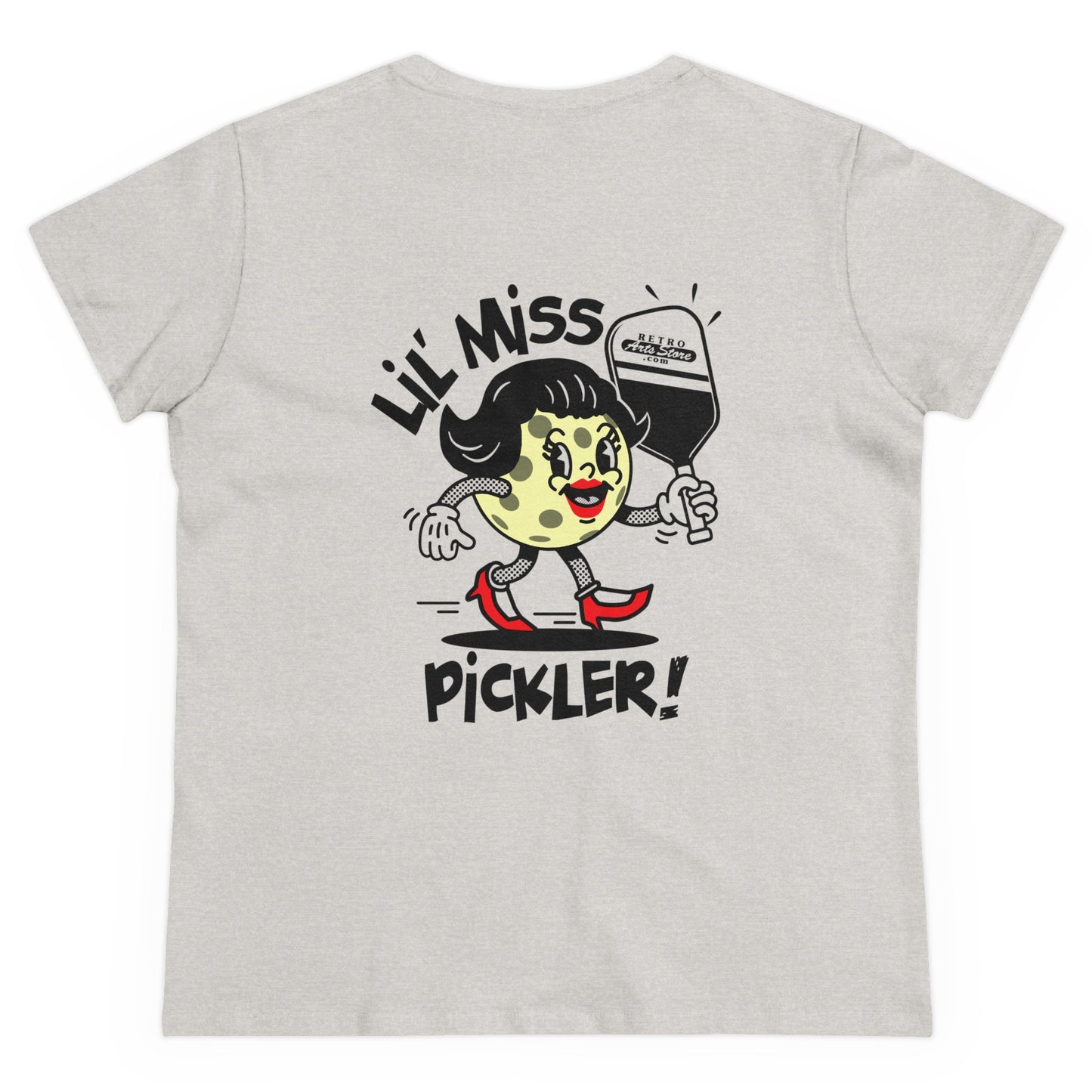 LIL MISS PICKLER Midweight Cotton Women's Tee Graphic On Back