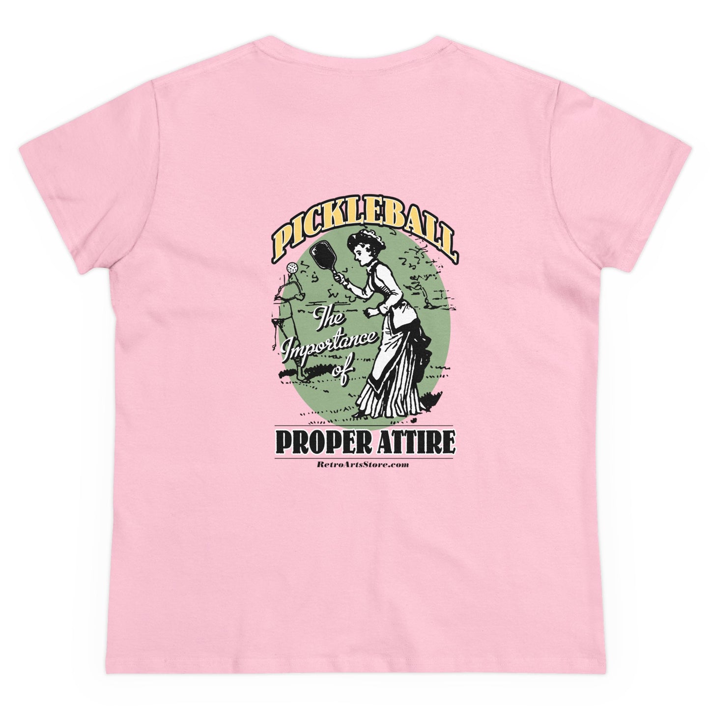 THE IMPORTANCE OF PROPER ATTIRE Midweight Cotton Women's Tee Graphic On Back