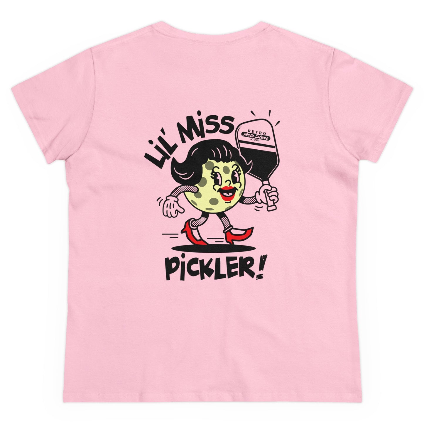 LIL MISS PICKLER Midweight Cotton Women's Tee Graphic On Back