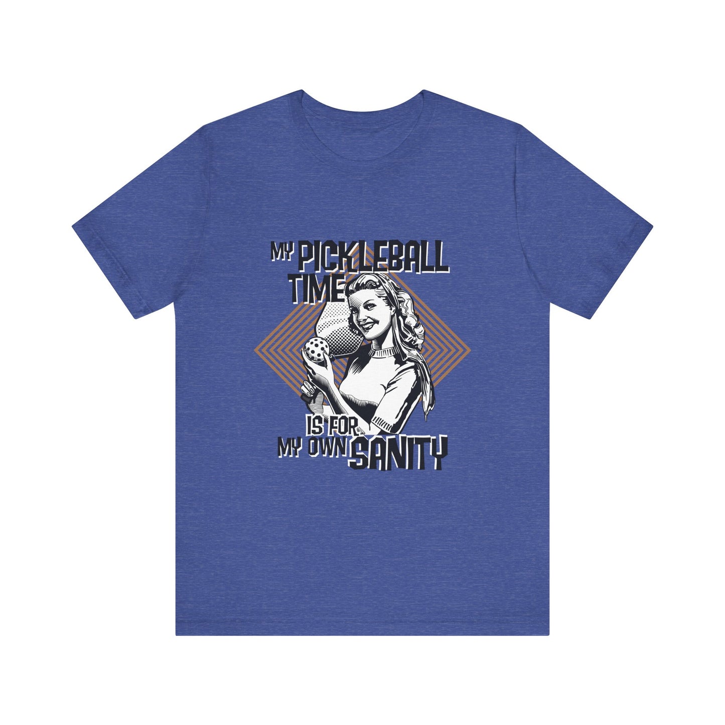 MY PICKLEBALL TIME IS FOR MY OWN SANITY Unisex Jersey Short Sleeve Tee