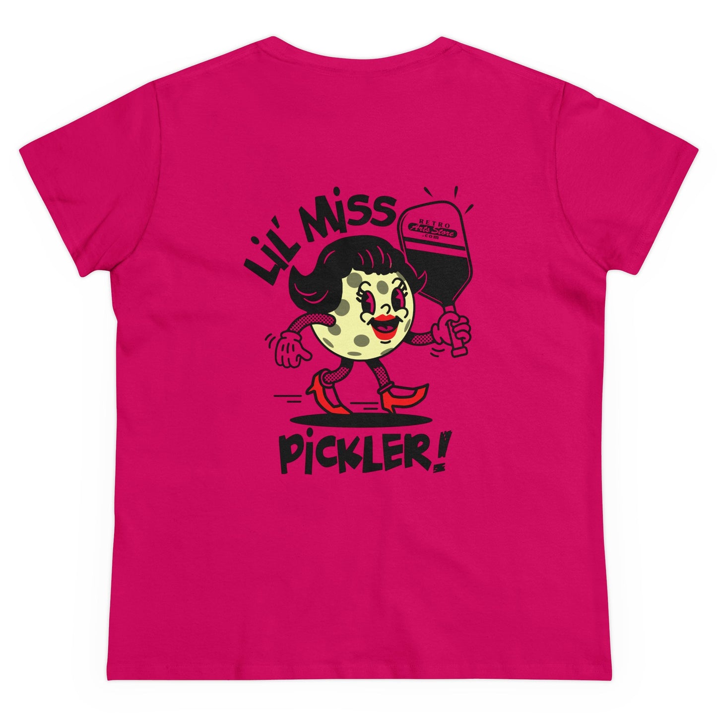 LIL MISS PICKLER Midweight Cotton Women's Tee Graphic On Back