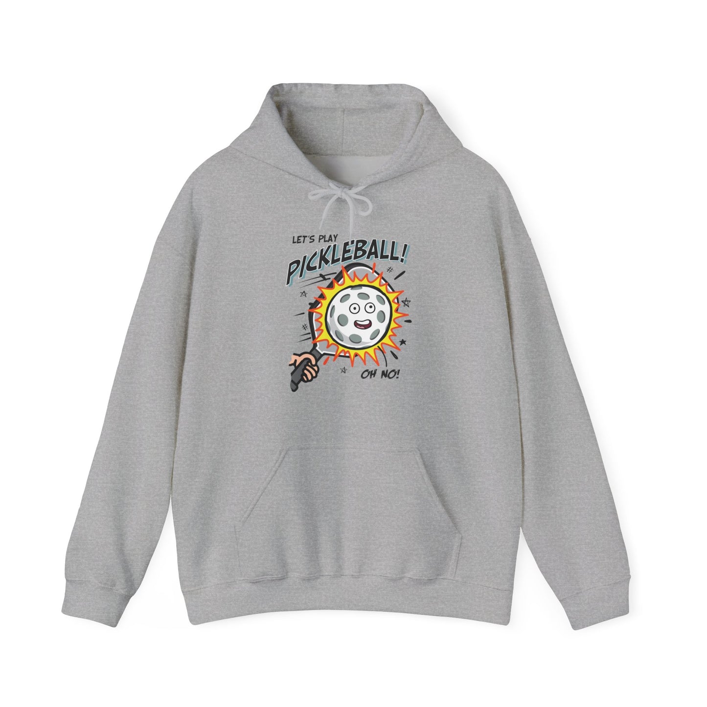 LET'S PLAY PICKLEBALL OH NO Unisex Heavy Blend™ Hooded Sweatshirt