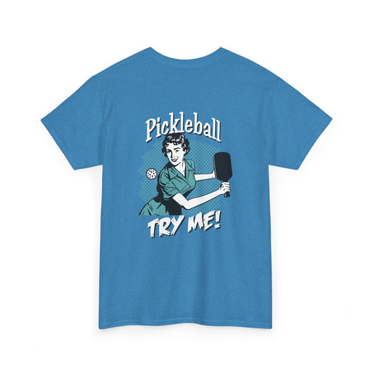TRY ME  Unisex Cotton Tee Graphic On Back
