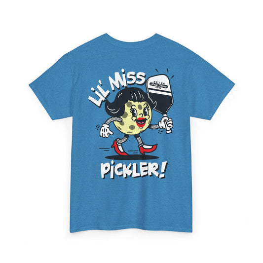 LIL MISS PICKLER   Unisex Heavy Cotton Tee Graphic On Back