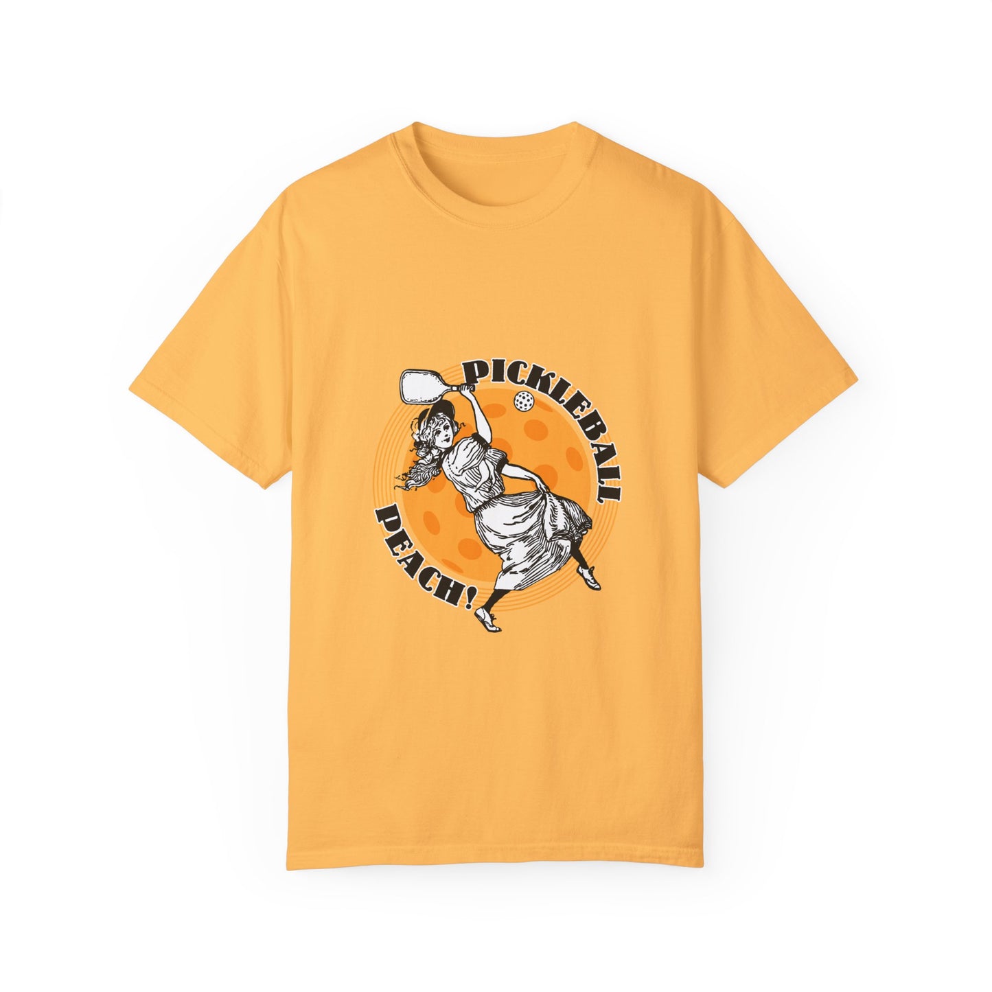 PICKLEBALL PEACH Unisex Garment-Dyed T-shirt